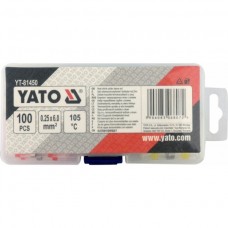 YATO Set 100 tuburi termocontractabile, staniu, 0...